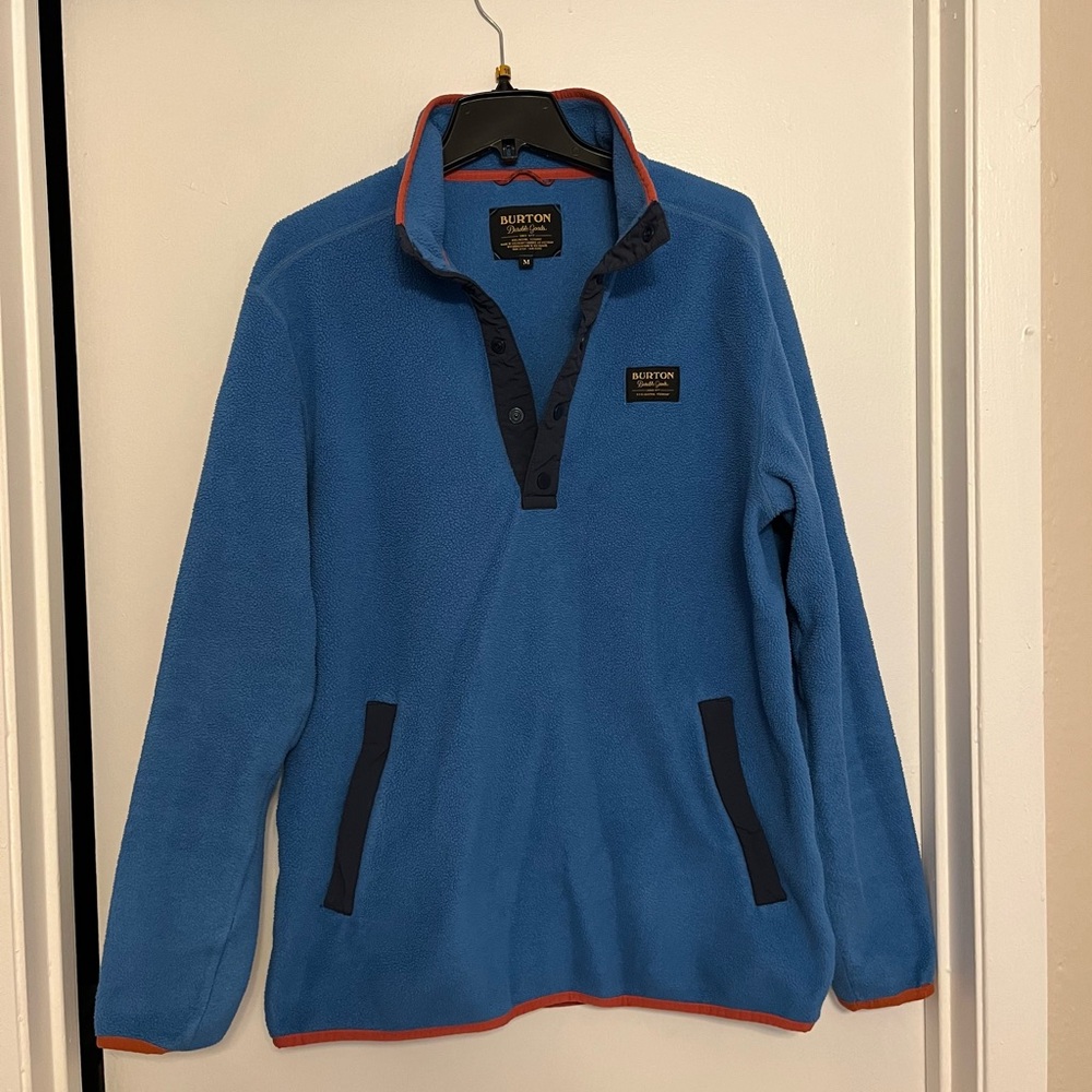 Men’s Burton fleece size medium quarter snap